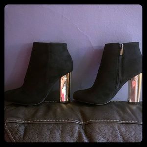 Bamboo black & gold boots